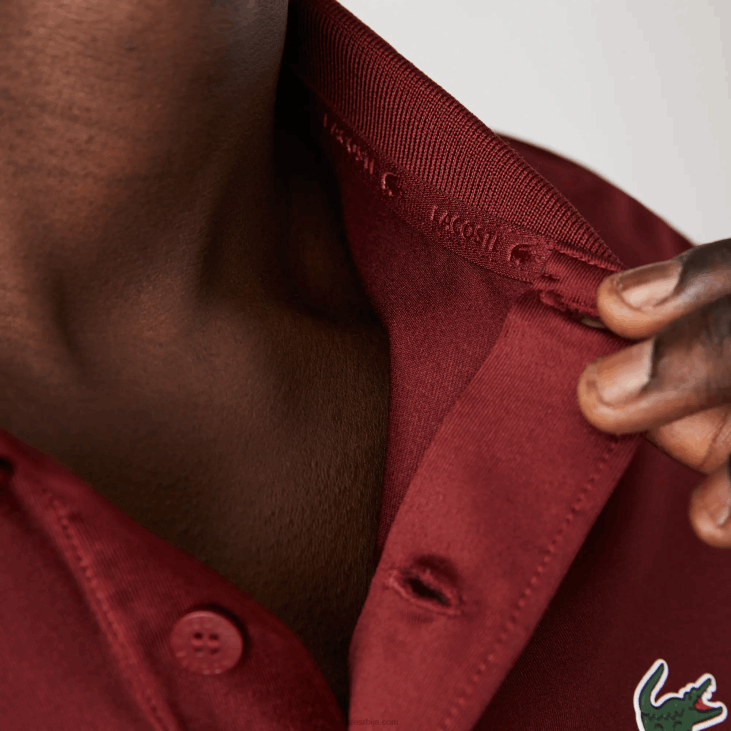 мушкарци спортски тробојни голф поло 8688825 бордо црвено зелено плаво ији Lacoste