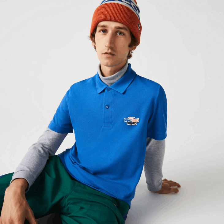 мушкарци поло мајица од органског памука обичне крокодиле 8688844 блуе кпт Lacoste