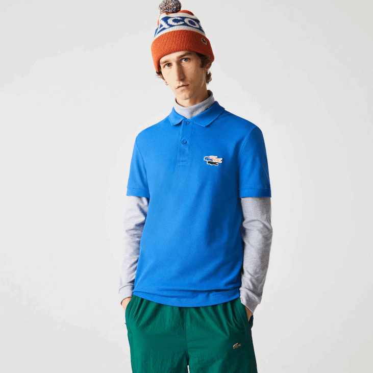 мушкарци поло мајица од органског памука обичне крокодиле 8688844 блуе кпт Lacoste