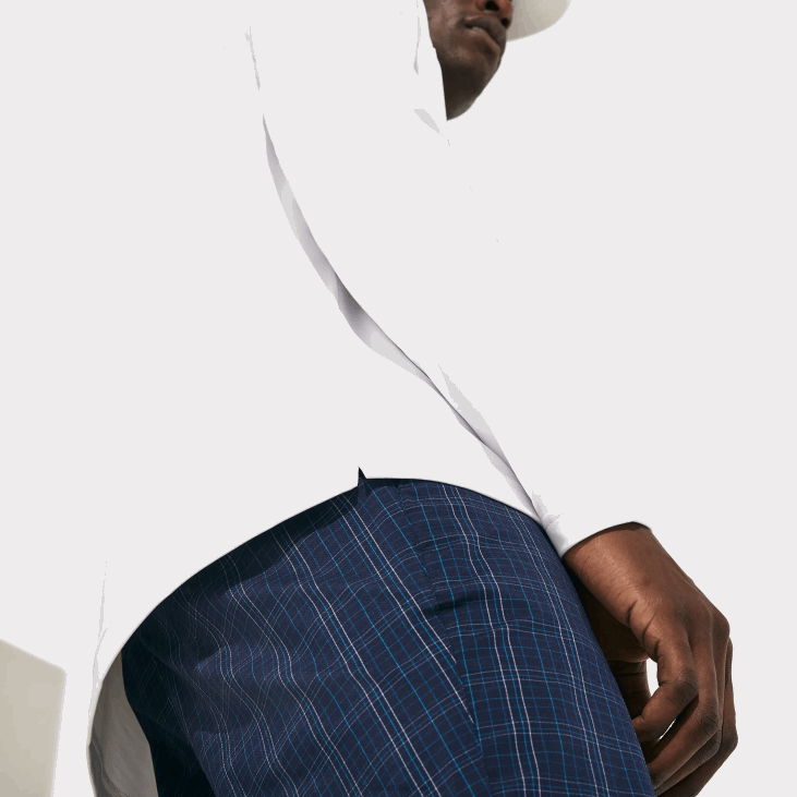 мушкарци спортски прозрачни голф поло 8688847 бела тамноплава 522 Lacoste