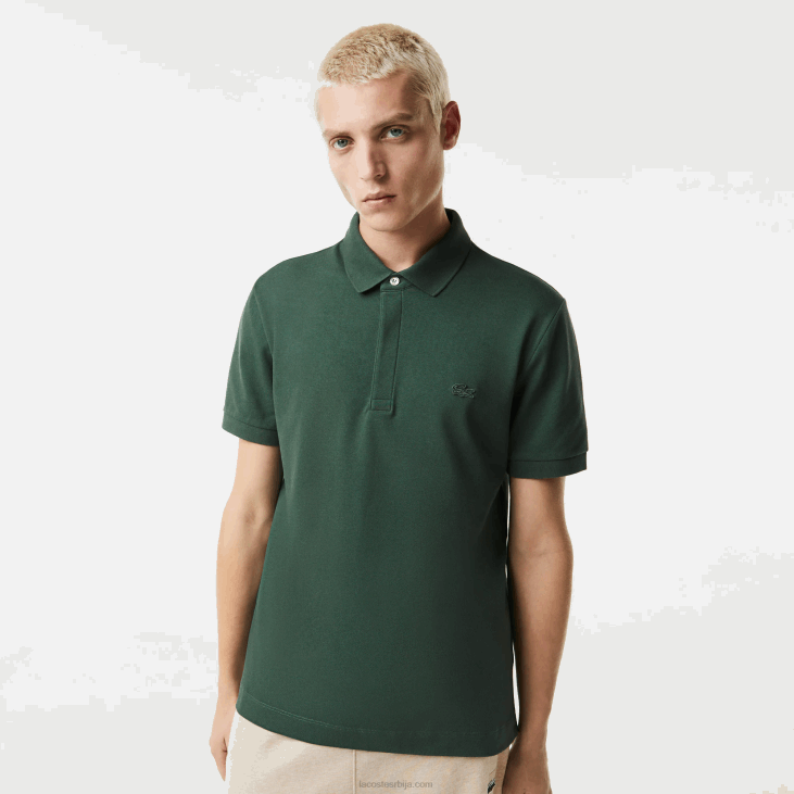 мушкарци смарт парис стретцх памучни пике поло 8688854 зелена 5хк Lacoste
