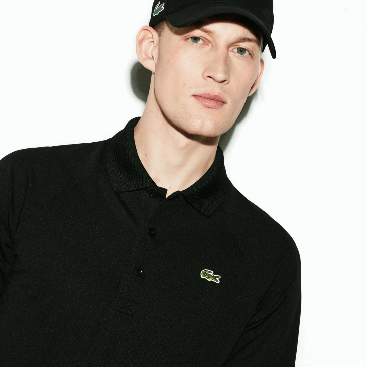 мушкарци спортски прозрачни анти-ув пике поло 8688886 црна 031 Lacoste