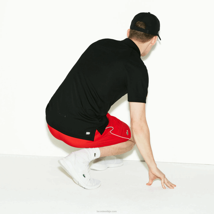 мушкарци спортски прозрачни анти-ув пике поло 8688886 црна 031 Lacoste