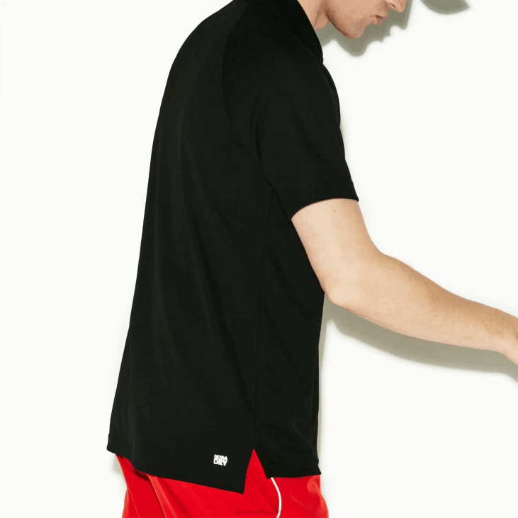 мушкарци спортски прозрачни анти-ув пике поло 8688886 црна 031 Lacoste