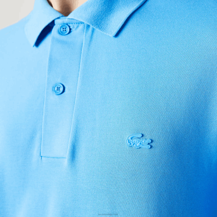 мушкарци активно кретање прозрачно памучно пике поло 8688898 плава 4ка Lacoste