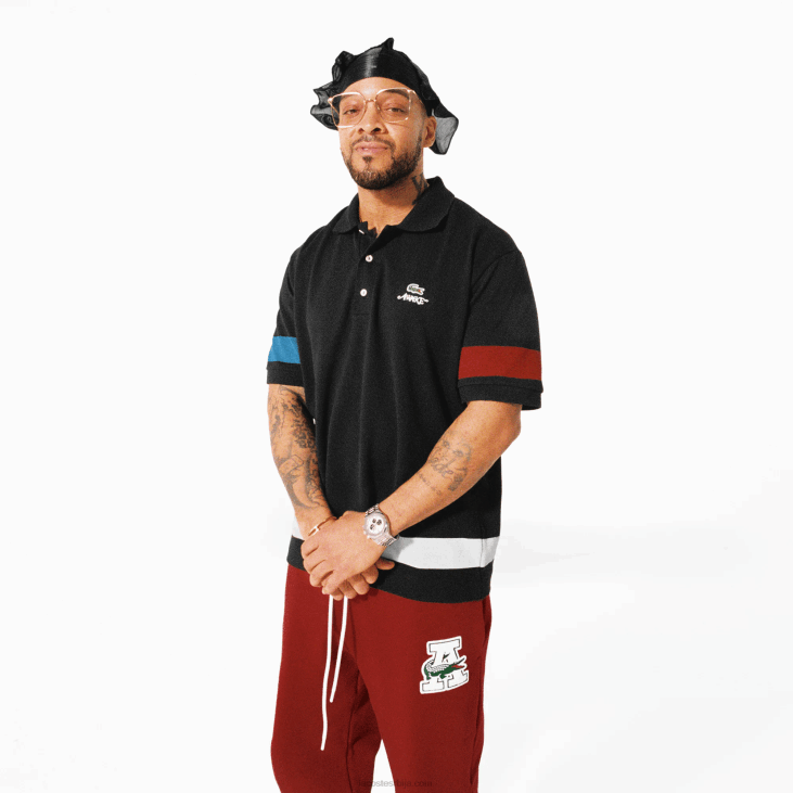 мушкарци лацосте к аваке ни цолор-блоцк памук пикуе поло 8688899 црна 031