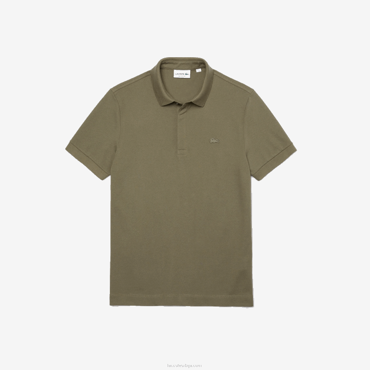 мушкарци смарт парис стретцх памучни пике поло 8688926 каки зелена 316 Lacoste