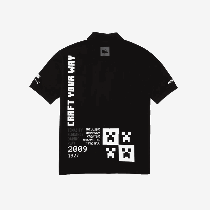 мушкарци ливе к минецрафт поло опуштени органски памук 8688938 црна 031 Lacoste