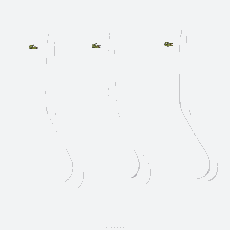 мушкарци спортске високо изрезане чарапе 3 ком 8688538 бела з92 Lacoste