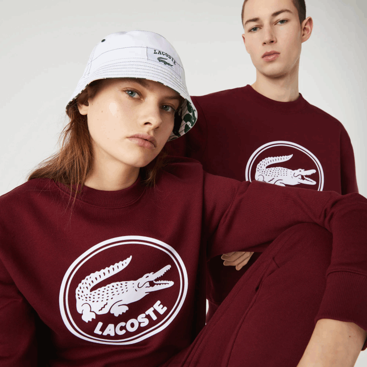 мушкарци Дукс од 3д флиса од органског памука 86881185 бордо з7ф Lacoste