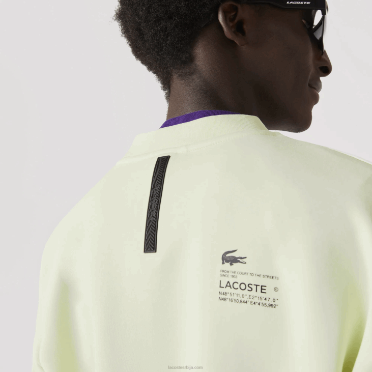 мушкарци слободна пикуе дуксерица 86881000 жута 6гд Lacoste