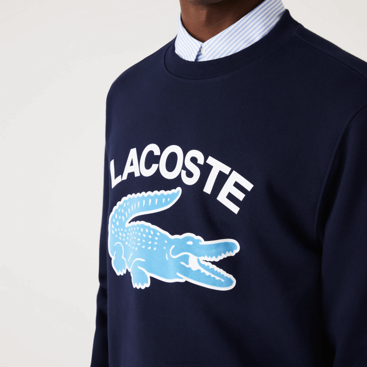 мушкарци дуксерица са крокодилским изрезом 86881029 тамноплава 166 Lacoste