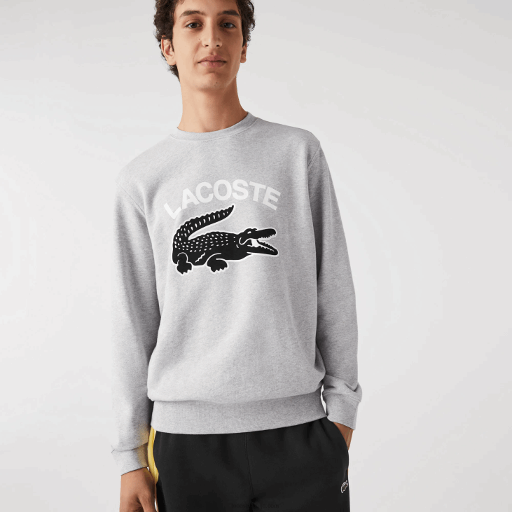 мушкарци дуксерица са крокодилским изрезом 86881030 сиви кине цца Lacoste