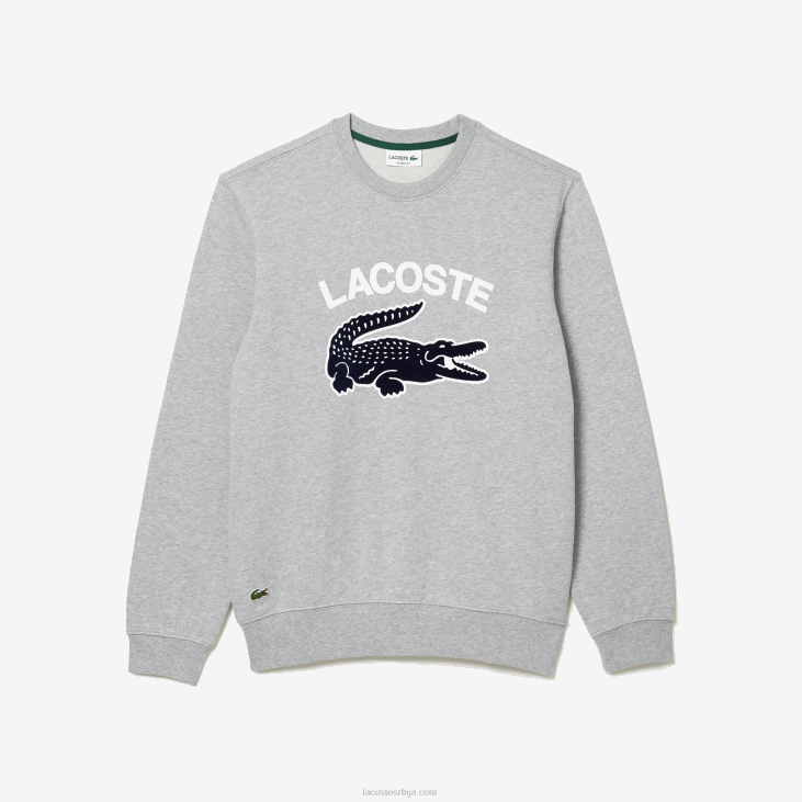 мушкарци дуксерица са крокодилским изрезом 86881030 сиви кине цца Lacoste