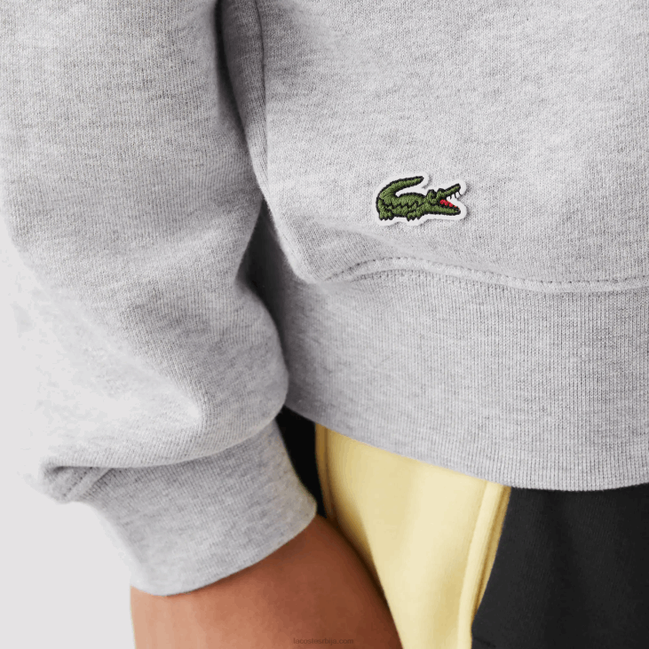 мушкарци дуксерица са крокодилским изрезом 86881030 сиви кине цца Lacoste