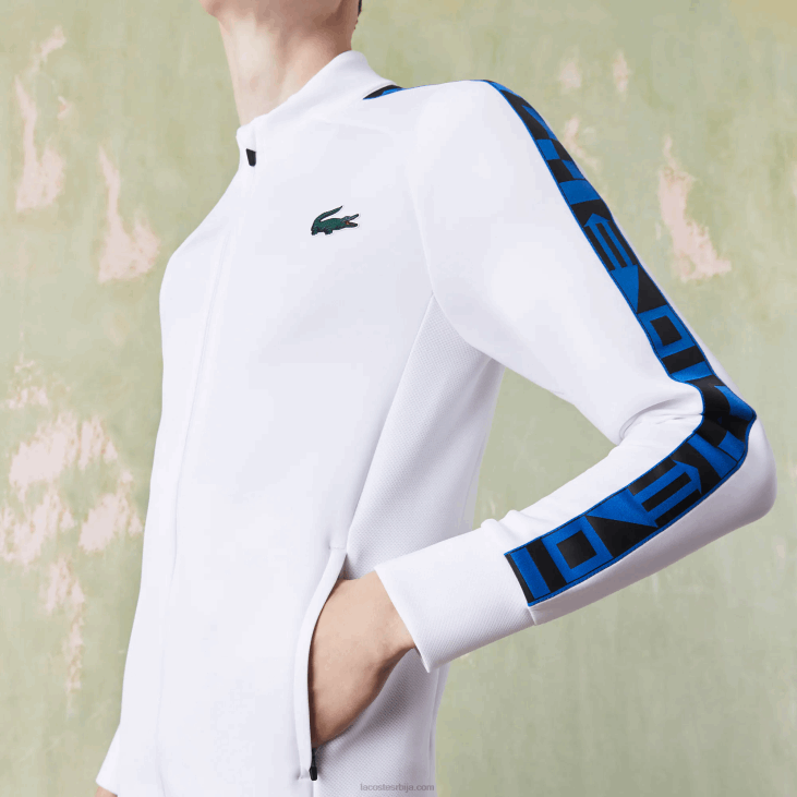 мушкарци тениска мајица са спортским штампом 86881052 бела 001 Lacoste