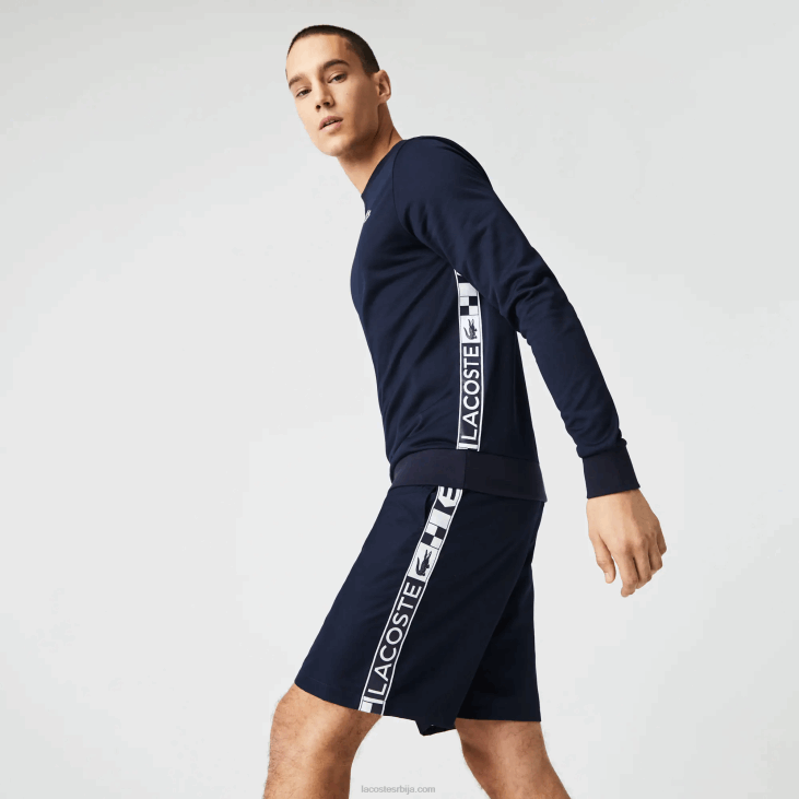 мушкарци тениски дукс са спортским принтом 86881055 тамноплава 166 Lacoste