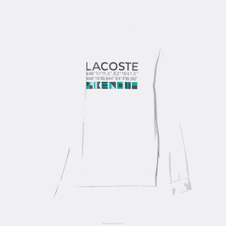 мушкарци тениски дукс са спортским принтом 86881056 бела 001 Lacoste