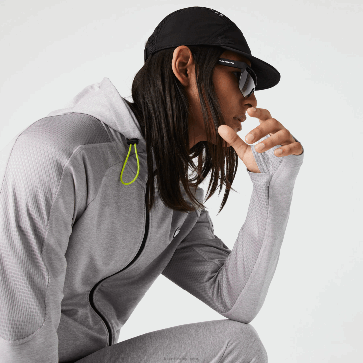 мушкарци спортска растезљива дуксерица 86881084 кинеско светло сиво 9ја Lacoste