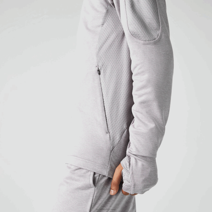 мушкарци спортска растезљива дуксерица 86881084 кинеско светло сиво 9ја Lacoste