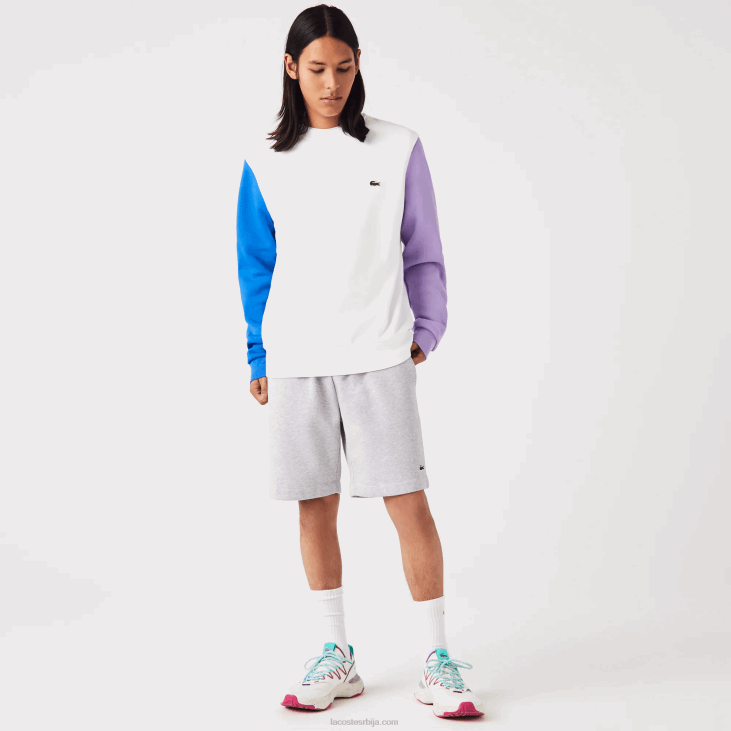 мушкарци дукс од брушеног флиса 86881098 бела плава љубичаста 89с Lacoste