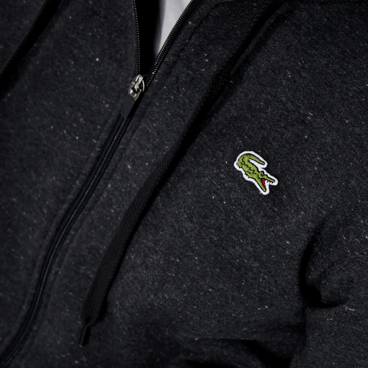 мушкарци спортска лагана капуљача од два материјала 86881126 сива х88 Lacoste