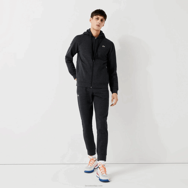 мушкарци спортска лагана капуљача од два материјала 86881126 сива х88 Lacoste