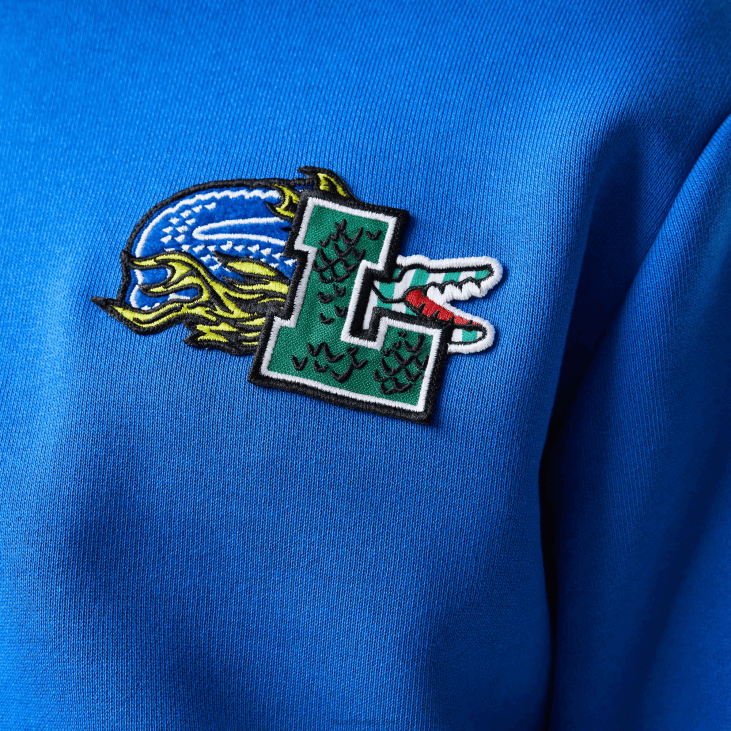 мушкарци дуксерица са капуљачом са комичним ефектом 86881134 плава к1к Lacoste