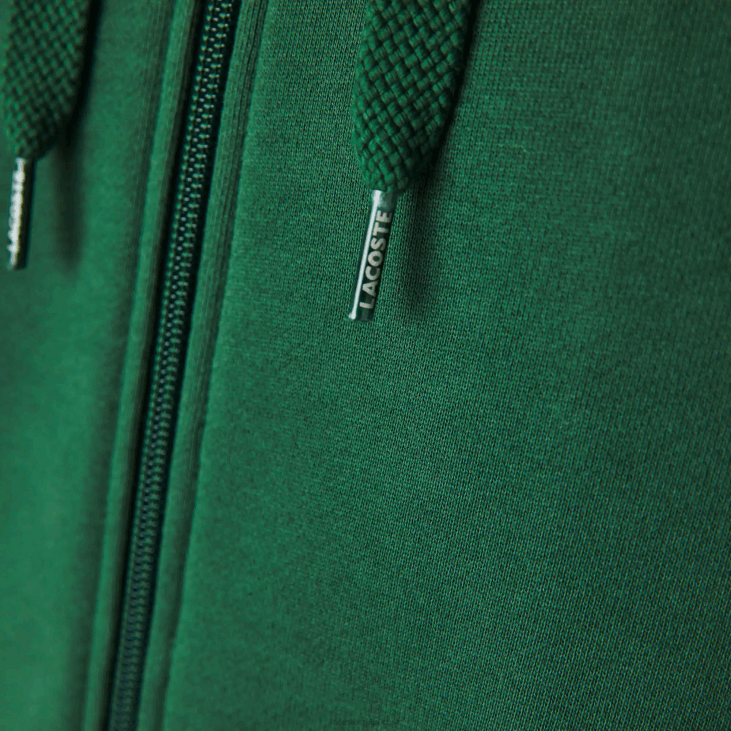 мушкарци спортска лагана капуљача од два материјала 86881163 зелено с30 Lacoste