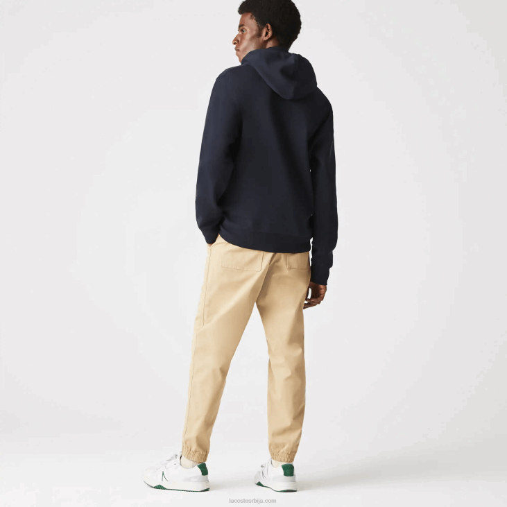 мушкарци Дукс од мешавине памука са капуљачом са патентним затварачем 86881177 тамноплава хде Lacoste