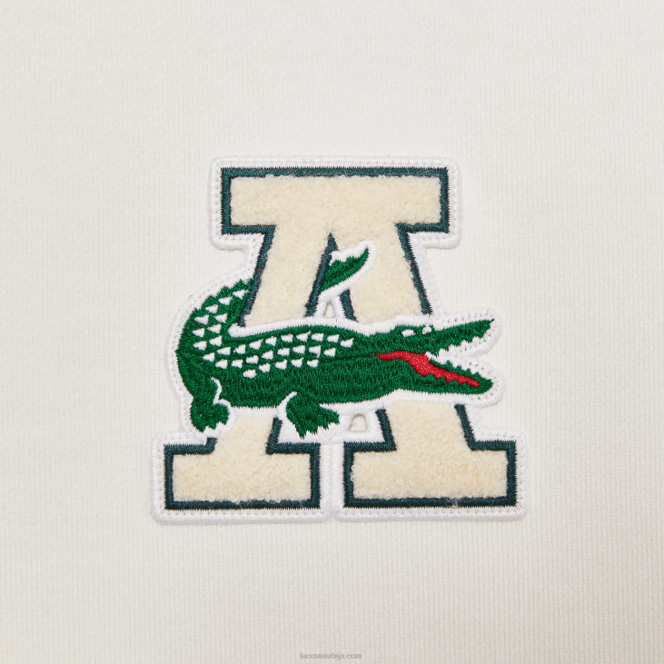 мушкарци лацосте к аваке ни бадге цолоур-блоцк памучна дуксерица 86881183 бели бордо нфб