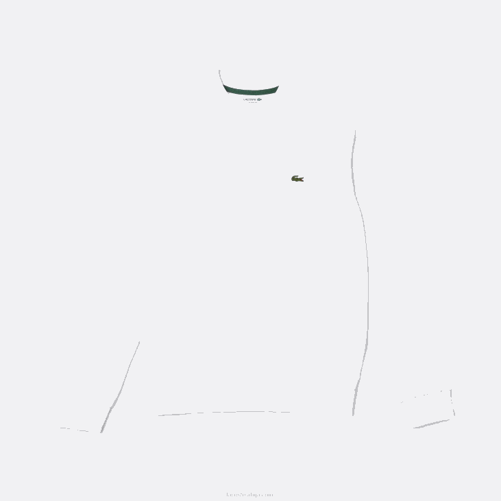 мушкарци дуксерица од органског брушеног памука 8688272 бела 001 Lacoste