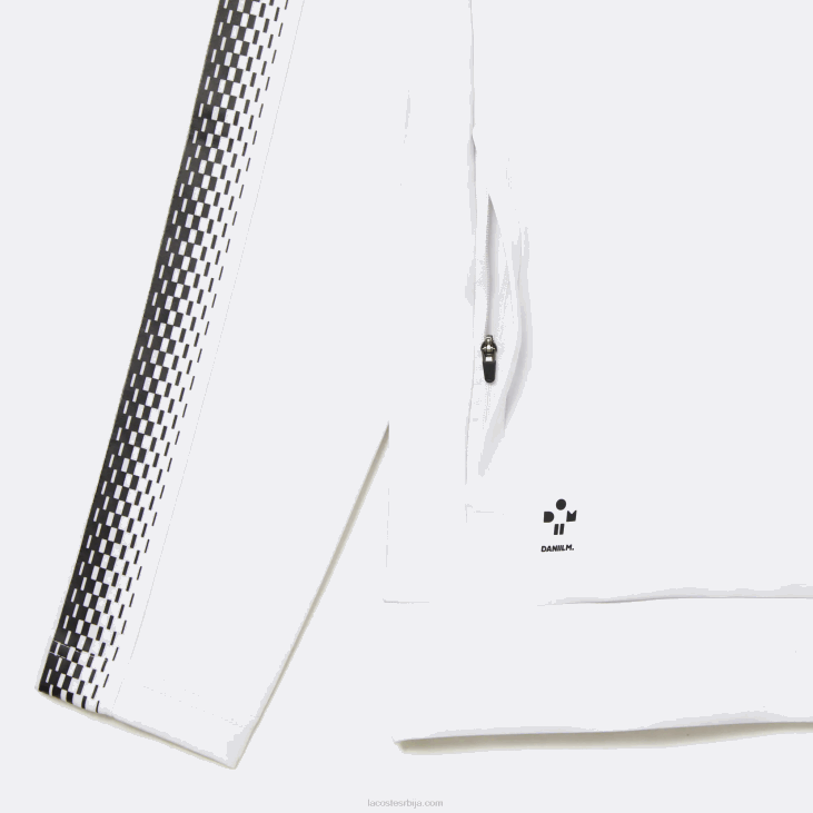 мушкарци тенис к даниил медведев дукс са патентним затварачем 8688311 бело жуто вуи Lacoste