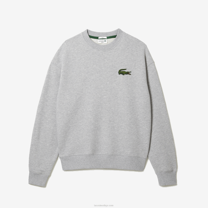 мушкарци дуксерица лабавог кроја са значком крокодила 8688323 сиви кине цца Lacoste