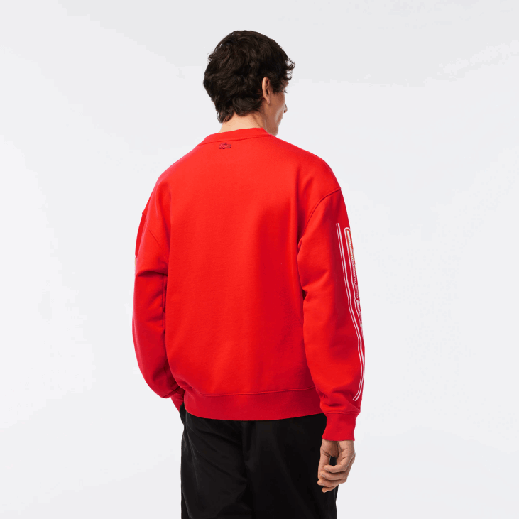 мушкарци дукс од памучног флиса 8688327 наранџаста 02к Lacoste