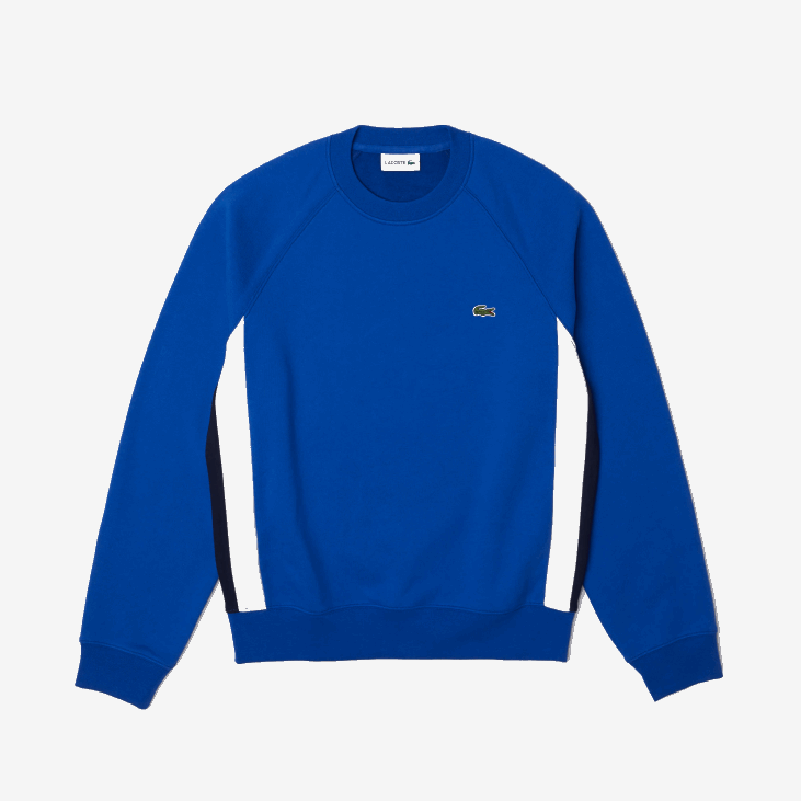 мушкарци дукс од брушеног флиса 8688330 тамноплава бела цјл Lacoste