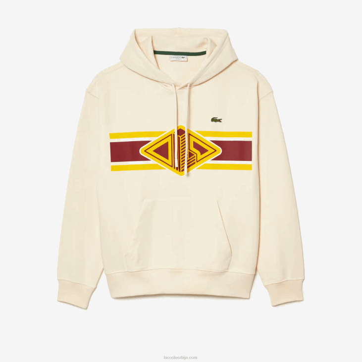 мушкарци дуксерица с капуљачом слободног кроја 8688334 вхите кфј Lacoste