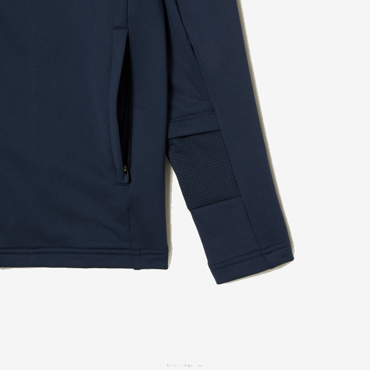 мушкарци спортска дуксерица са капуљачом са патентним затварачем 8688335 блуе кие Lacoste