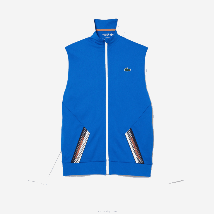 мушкарци тениски рипстоп дукс са патентним затварачем 8688339 плава бела плава аг1 Lacoste