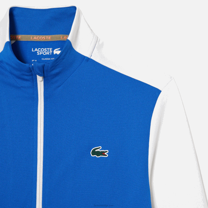 мушкарци тениски рипстоп дукс са патентним затварачем 8688339 плава бела плава аг1 Lacoste