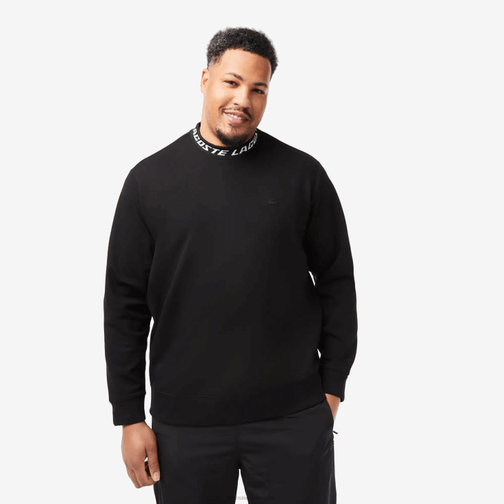 мушкарци дуксерица са овратником са логом 8688358 црна 031 Lacoste