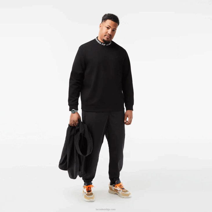 мушкарци дуксерица са овратником са логом 8688358 црна 031 Lacoste