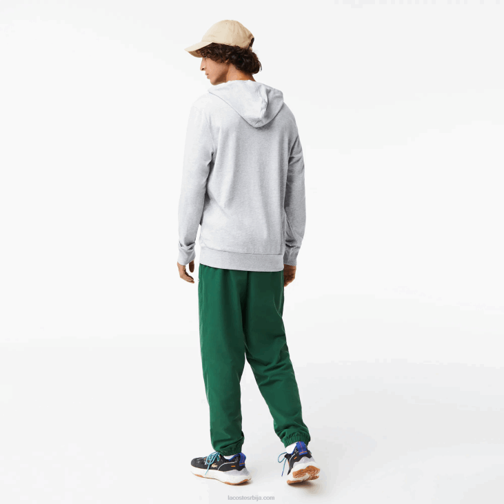 мушкарци дуксерица од памучног дреса са капуљачом 8688713 сиви кине цца Lacoste