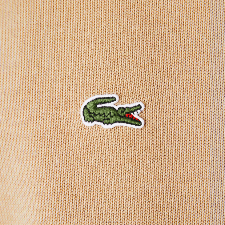 мушкарци памучна дуксерица са рајсфершлусом 8688957 беж 02с Lacoste