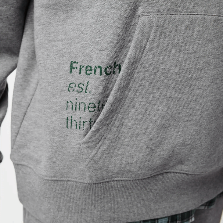 мушкарци дуксерица с капуљачом у облику крокодила 8688969 сиво кинеско двориште Lacoste