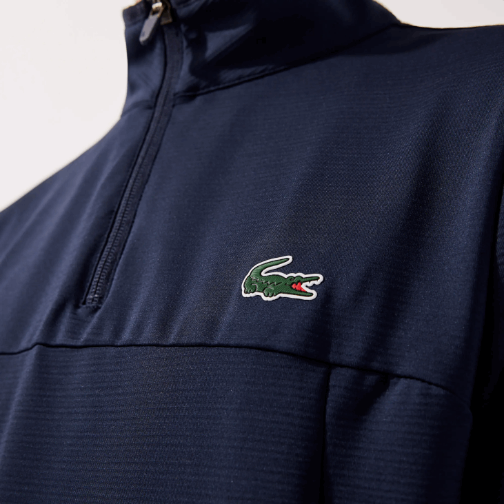 мушкарци спортска растезљива дуксерица са рајсфершлусом 8688980 тамноплава 166 Lacoste