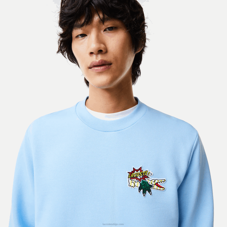 мушкарци значка дуксерица од органског памука 8688990 блуе хбп Lacoste