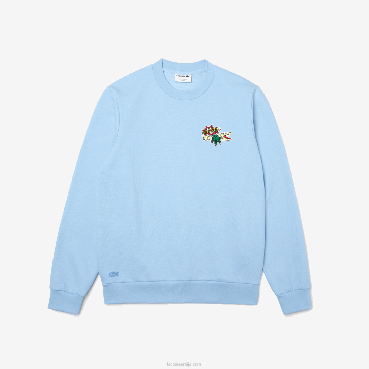 мушкарци значка дуксерица од органског памука 8688990 блуе хбп Lacoste