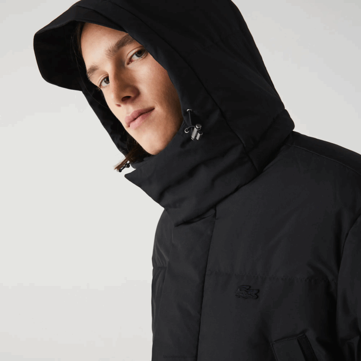 мушкарци дуги пуфер капут са одвојивом капуљачом 86881317 црна 031 Lacoste