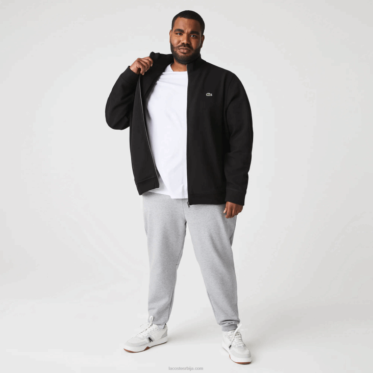 мушкарци јакна од пике флиса са рајсфершлусом 86881034 црна 031 Lacoste